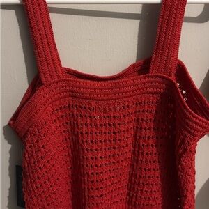 Universal Thread Red Crochet Tank Top